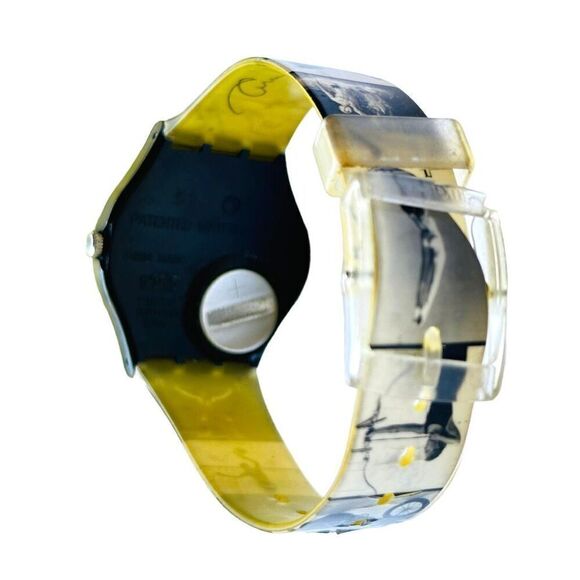 SWATCH Watch Autographed By 1996 Olympic Games Designer Annie Leibovitz GB178 Su - Picture 2 of 10